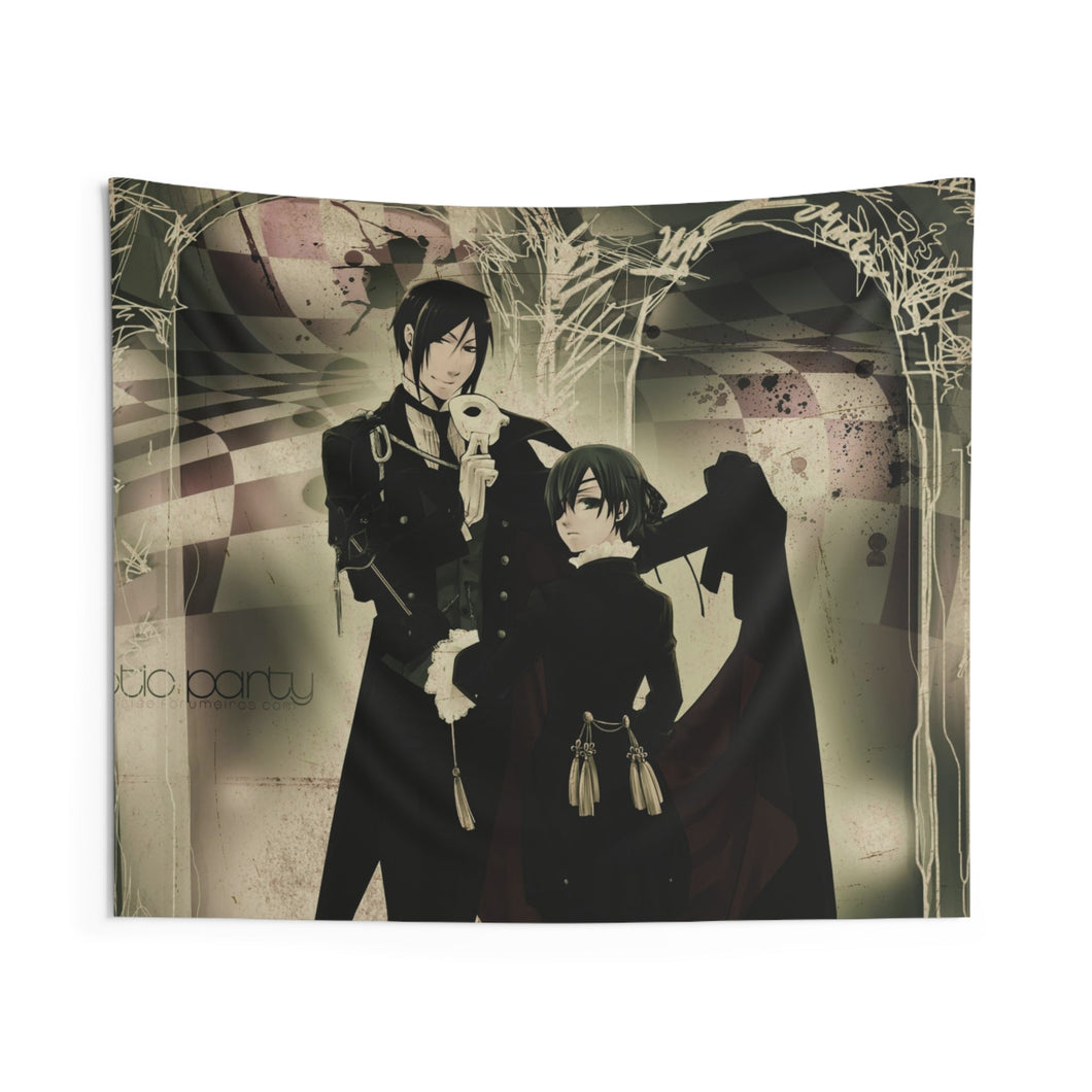 Black Butler Indoor Wall Tapestry