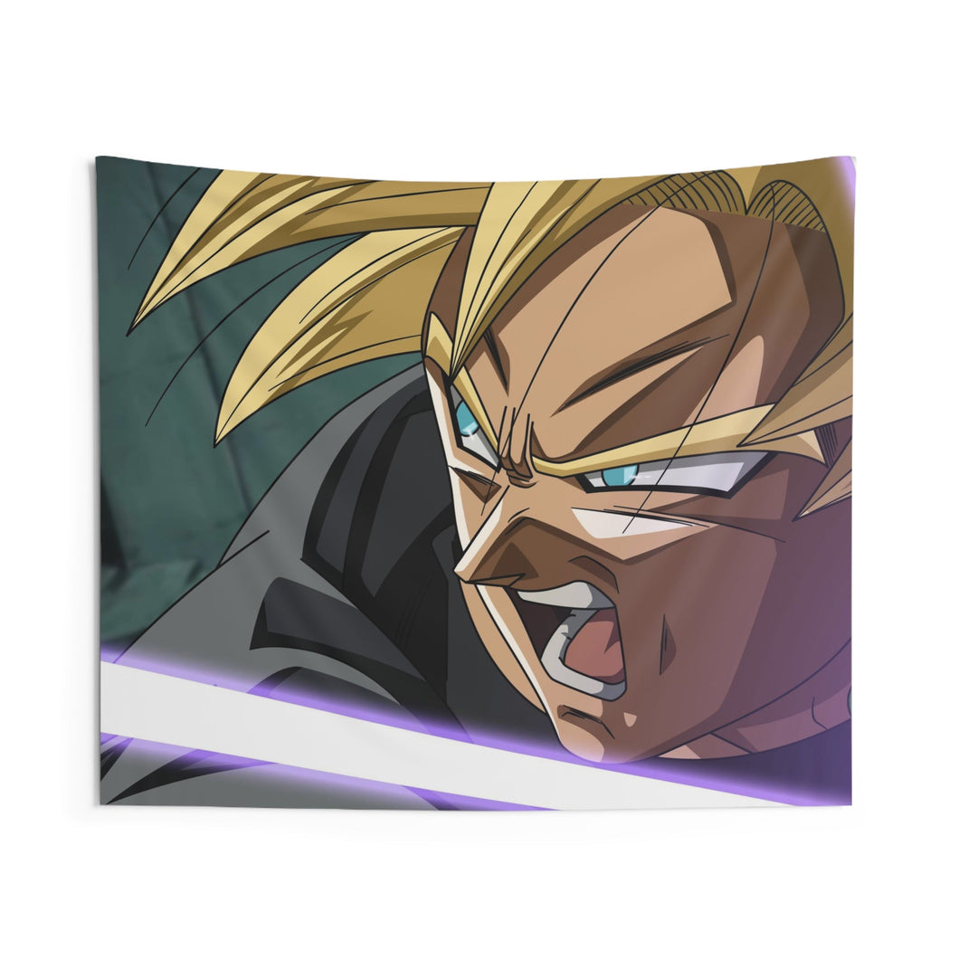 Black SSJ Indoor Wall Tapestry