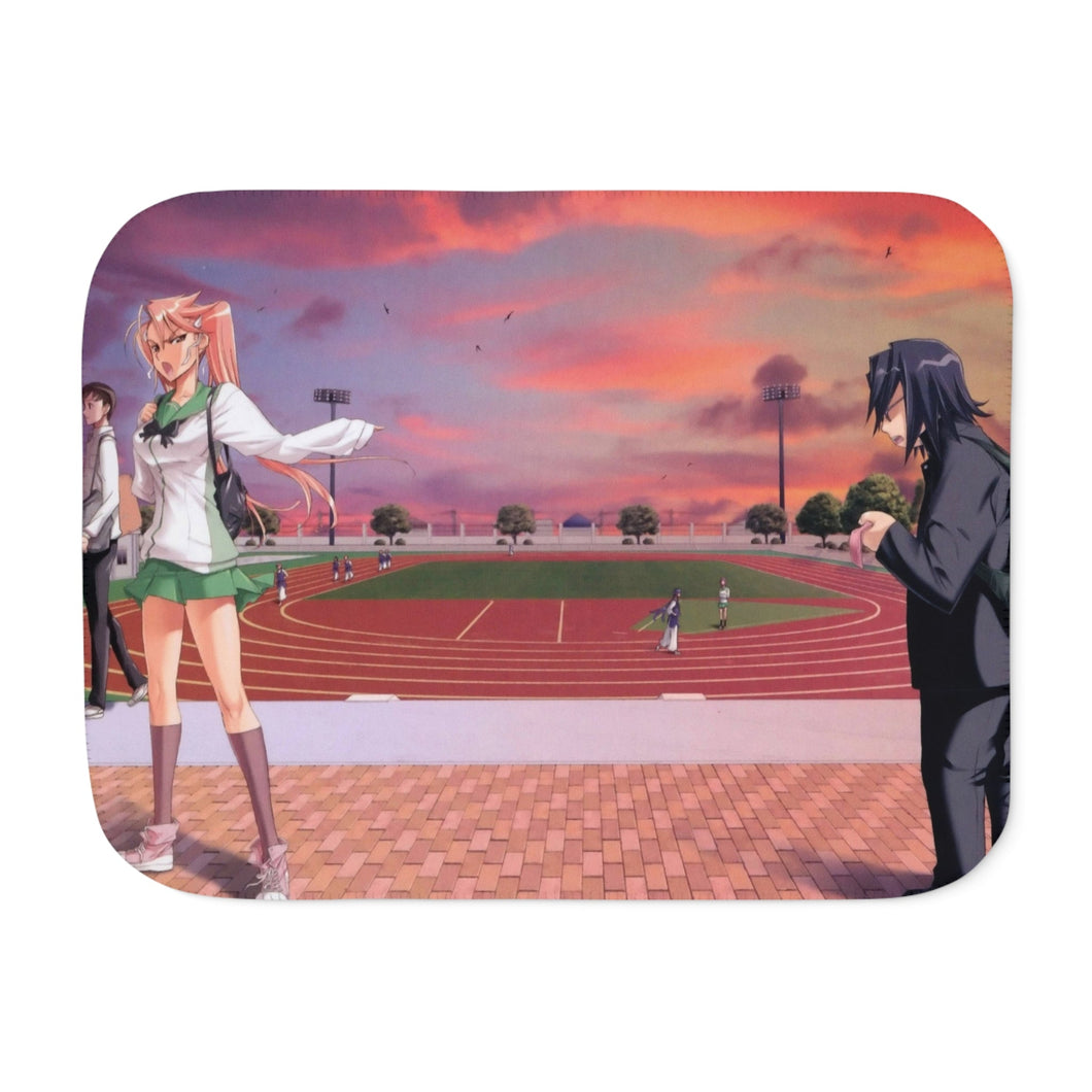 Highschool Of The Dead Sherpa Blanket