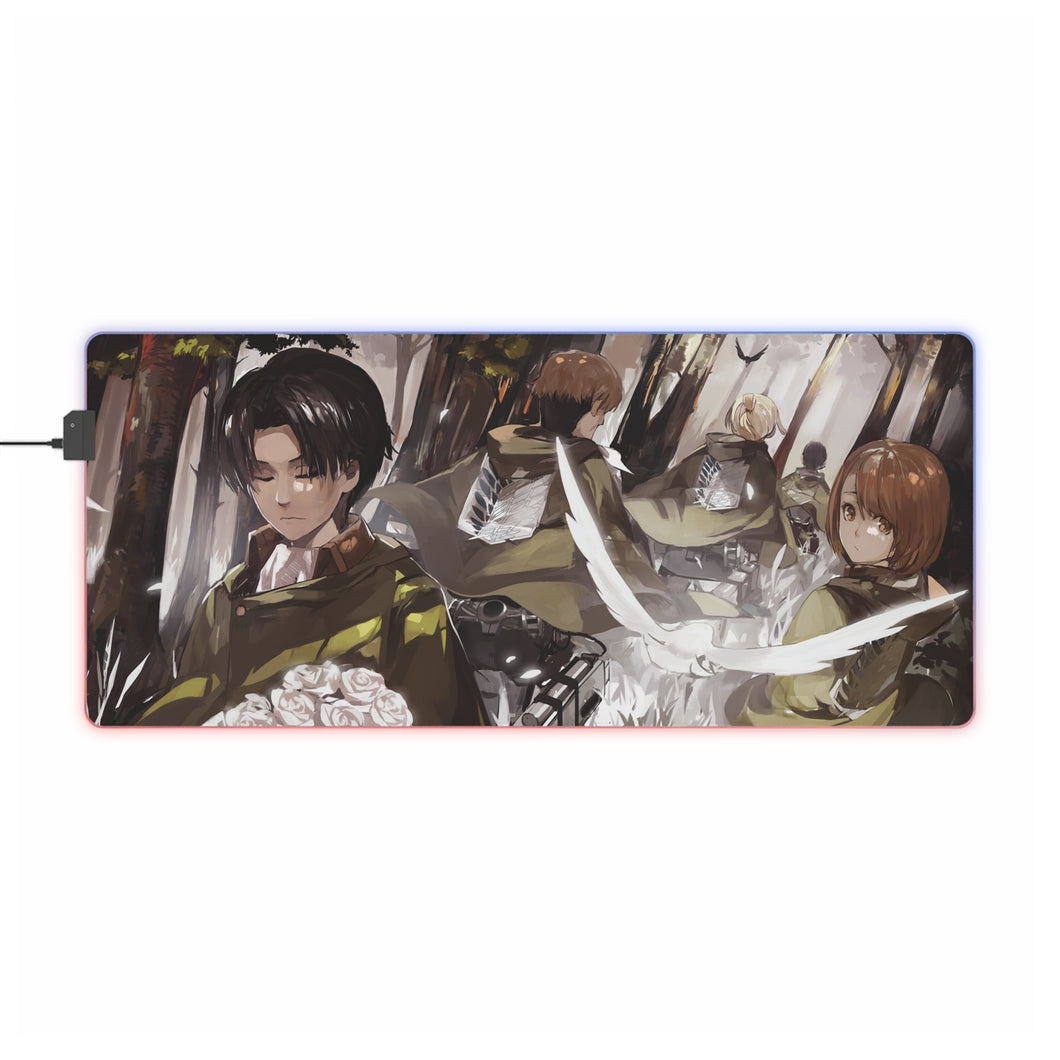 Anime Attack On Titan RGB LED Mouse Pad (Desk Mat)