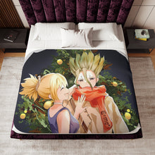 Load image into Gallery viewer, Anime Dr. Stone Sherpa Blanket
