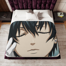 Load image into Gallery viewer, Ciel Phantomhive Sherpa Blanket
