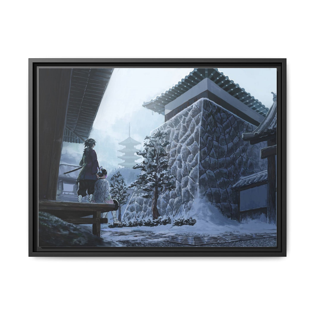 Anime Demon Slayer: Kimetsu no Yaiba Canvas Framed Art Print