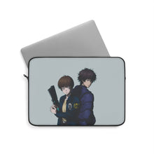 Load image into Gallery viewer, Psycho-Pass Inspecter and a villain Laptop Sleeve
