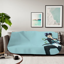 Load image into Gallery viewer, Blue Exorcist Sherpa Blanket
