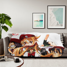 Load image into Gallery viewer, Highschool Of The Dead Sherpa Blanket
