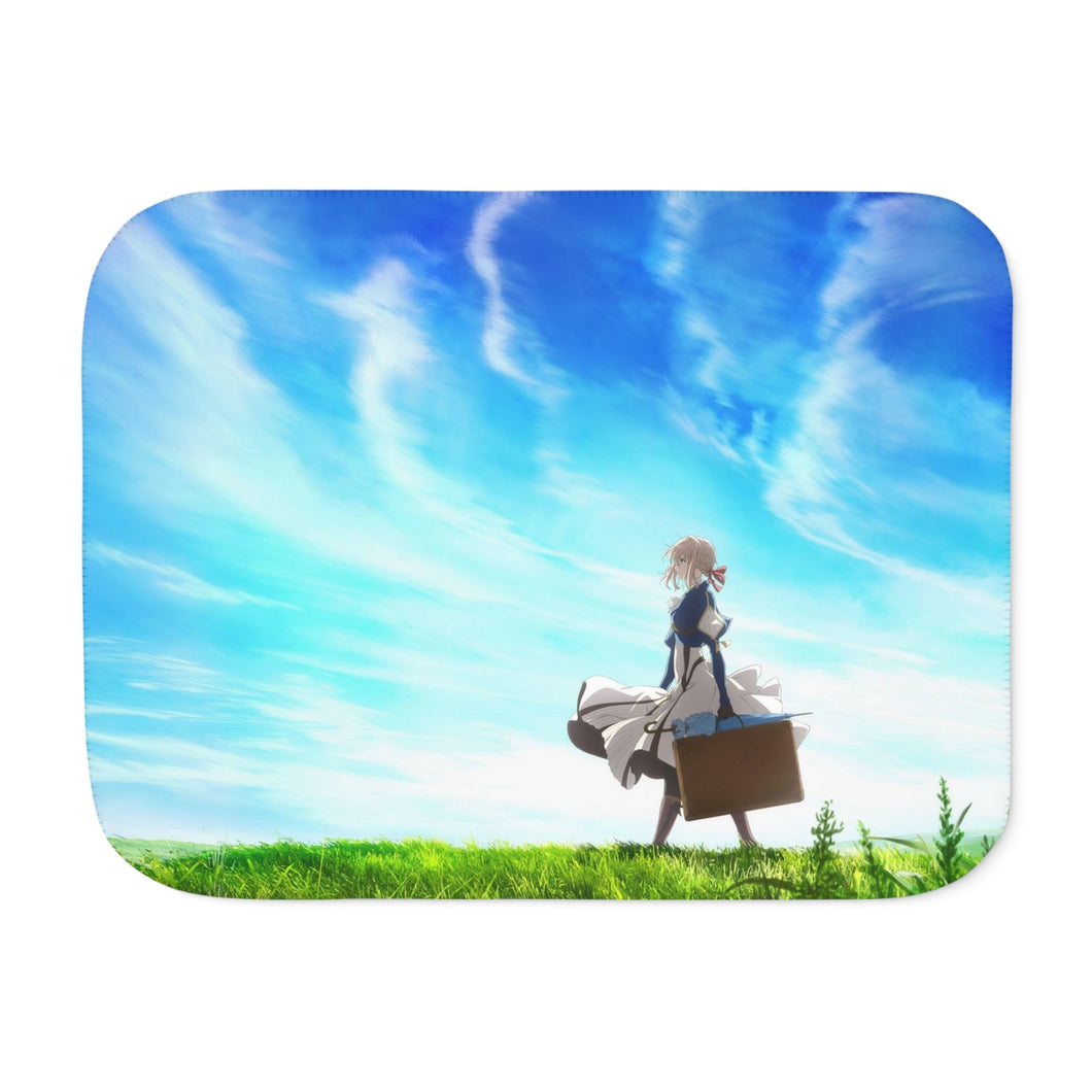 Violet Evergarden Sherpa Blanket