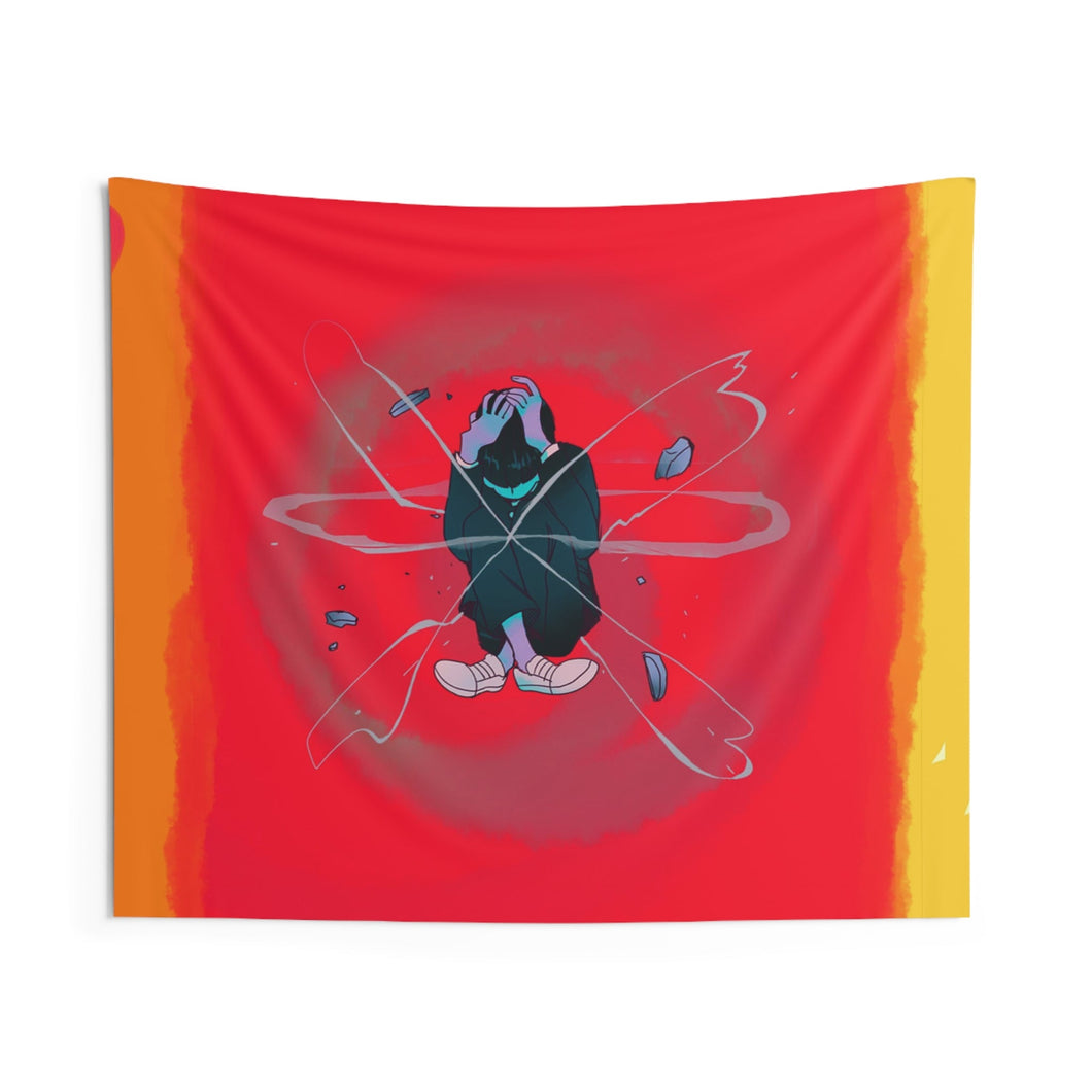 Psychic Triptych Indoor Wall Tapestry