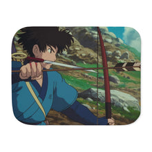 Load image into Gallery viewer, Anime Princess Mononoker Sherpa Blanket
