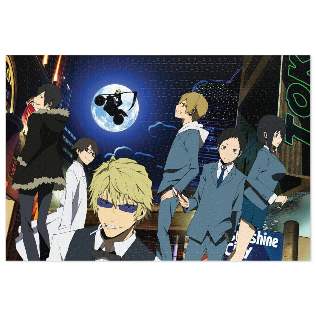 Durarara!! Izaya Orihara, Shizuo Heiwajima, Celty Sturluson, Masaomi Kida, Anri Sonohara Jigsaw Puzzle