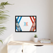 Load image into Gallery viewer, Zero Two and Hiro Canvas Framed Art Print
