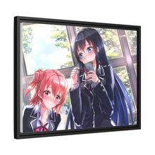 Load image into Gallery viewer, My Teen Romantic Comedy SNAFU Yukino Yukinoshita, Yui Yuigahama Canvas Framed Art Print
