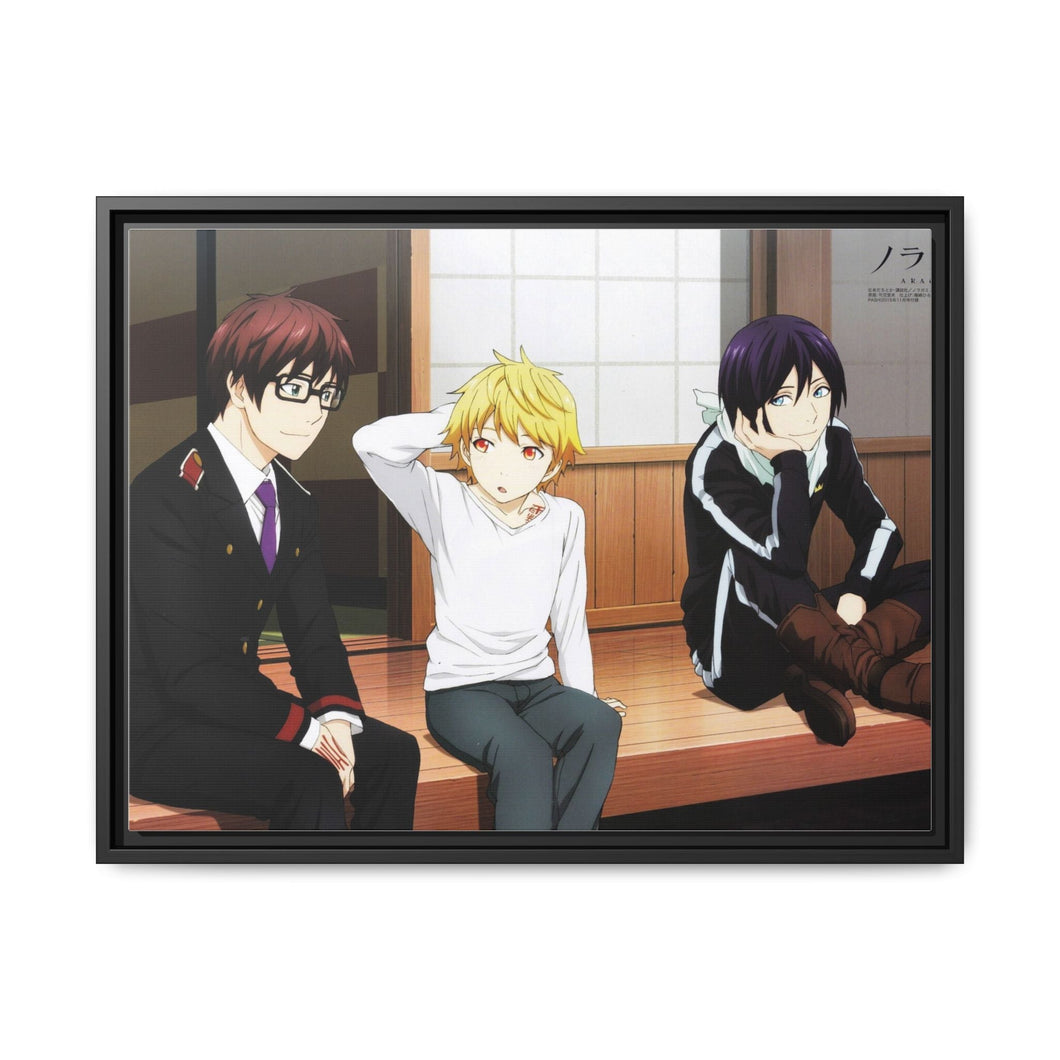 Noragami Yato, Yukine, Kazuma, Noragami Canvas Framed Art Print
