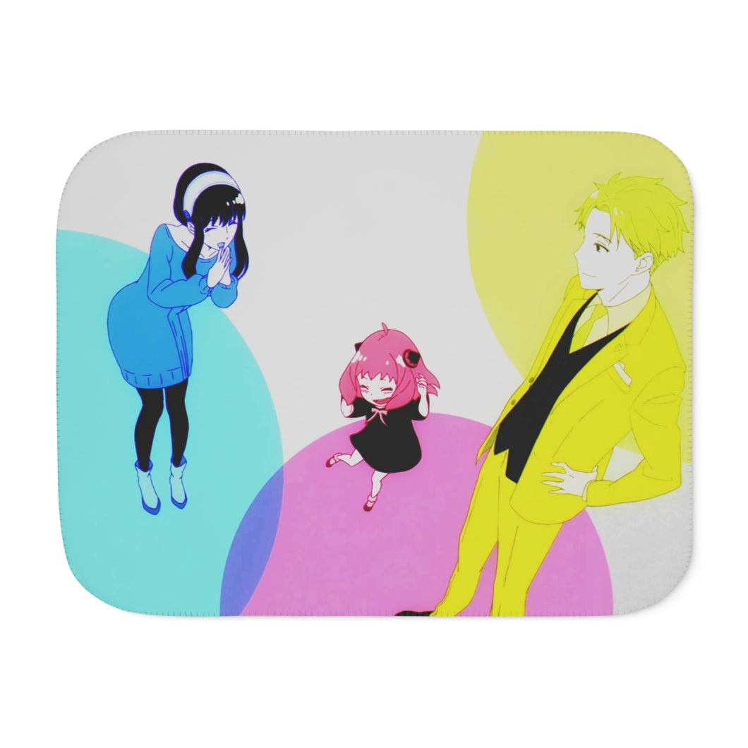 Anime Spy x Family Sherpa Blanket