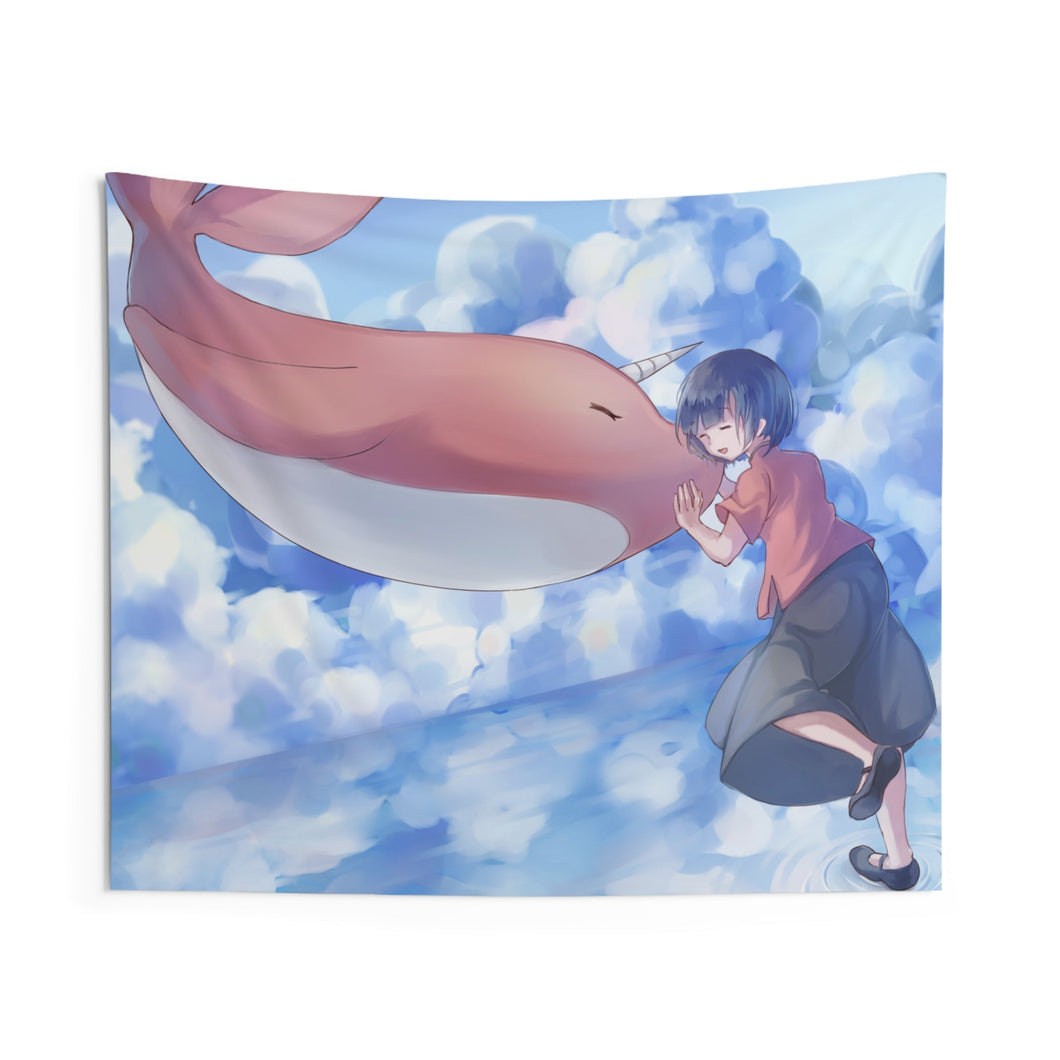 Big Fish & Begonia Indoor Wall Tapestry