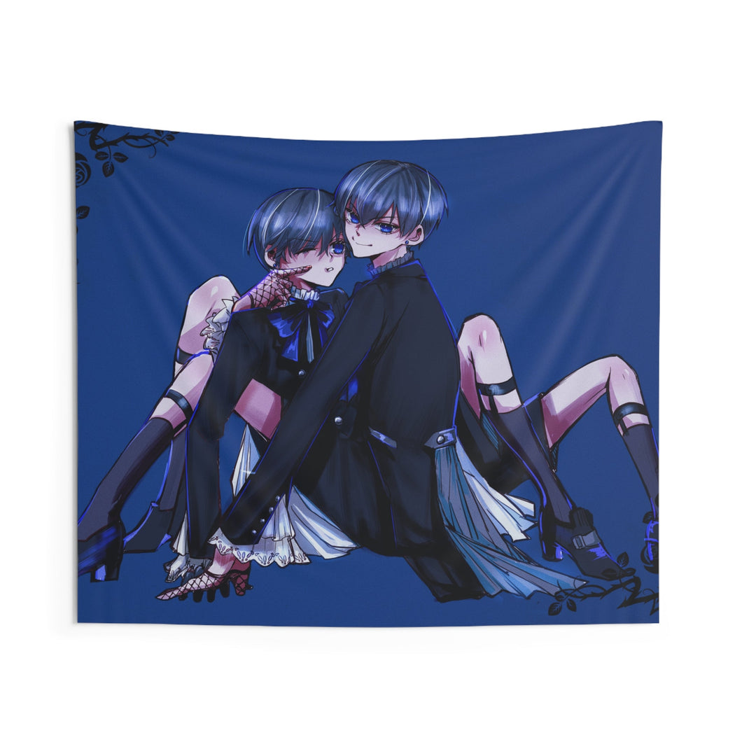Black Butler Indoor Wall Tapestry