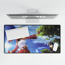Load image into Gallery viewer, Silica and Kirito Mouse Pad (Desk Mat)
