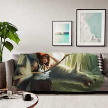 Load image into Gallery viewer, Princess Mononoke Sherpa Blanket
