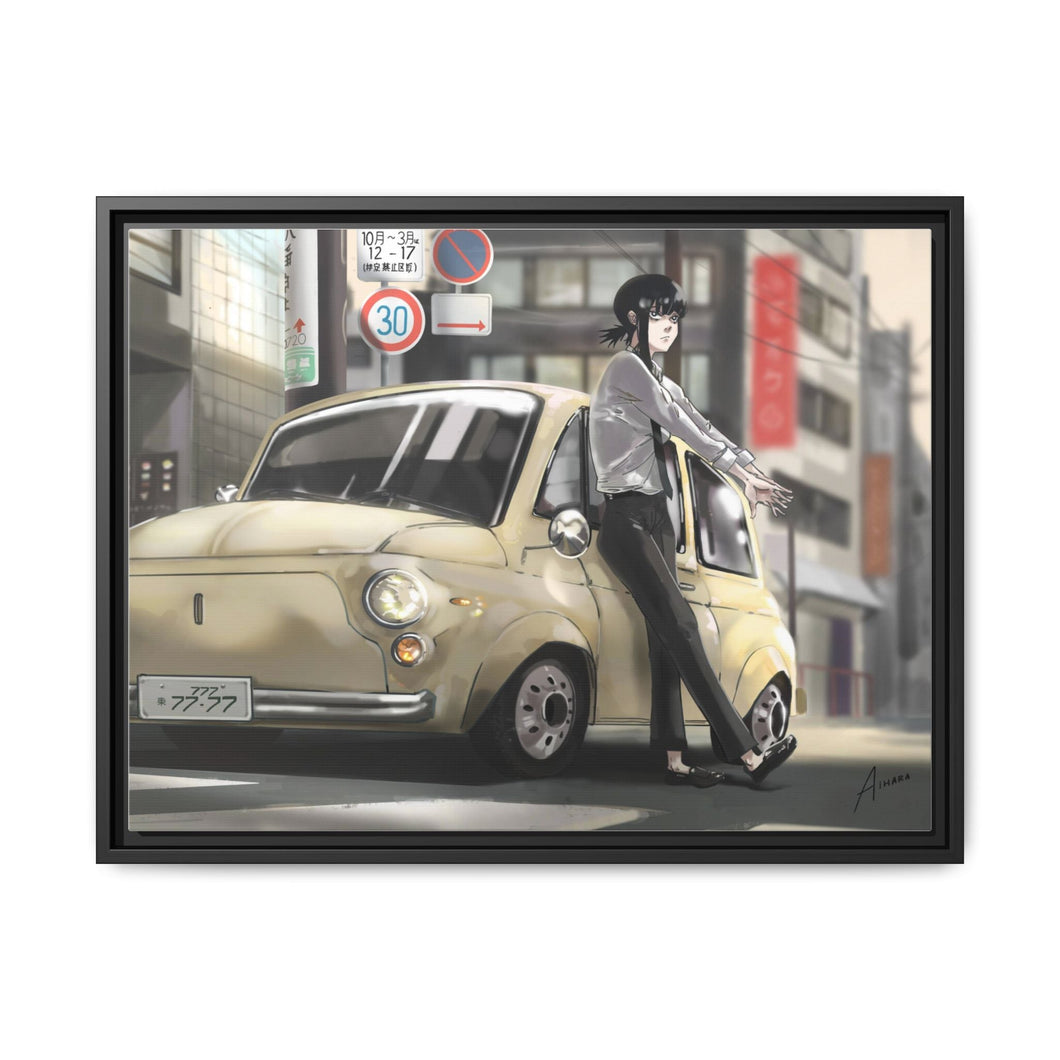 Anime Chainsaw Man Canvas Framed Art Print