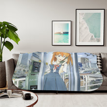 Load image into Gallery viewer, Anime Neon Genesis Evangelion Sherpa Blanket
