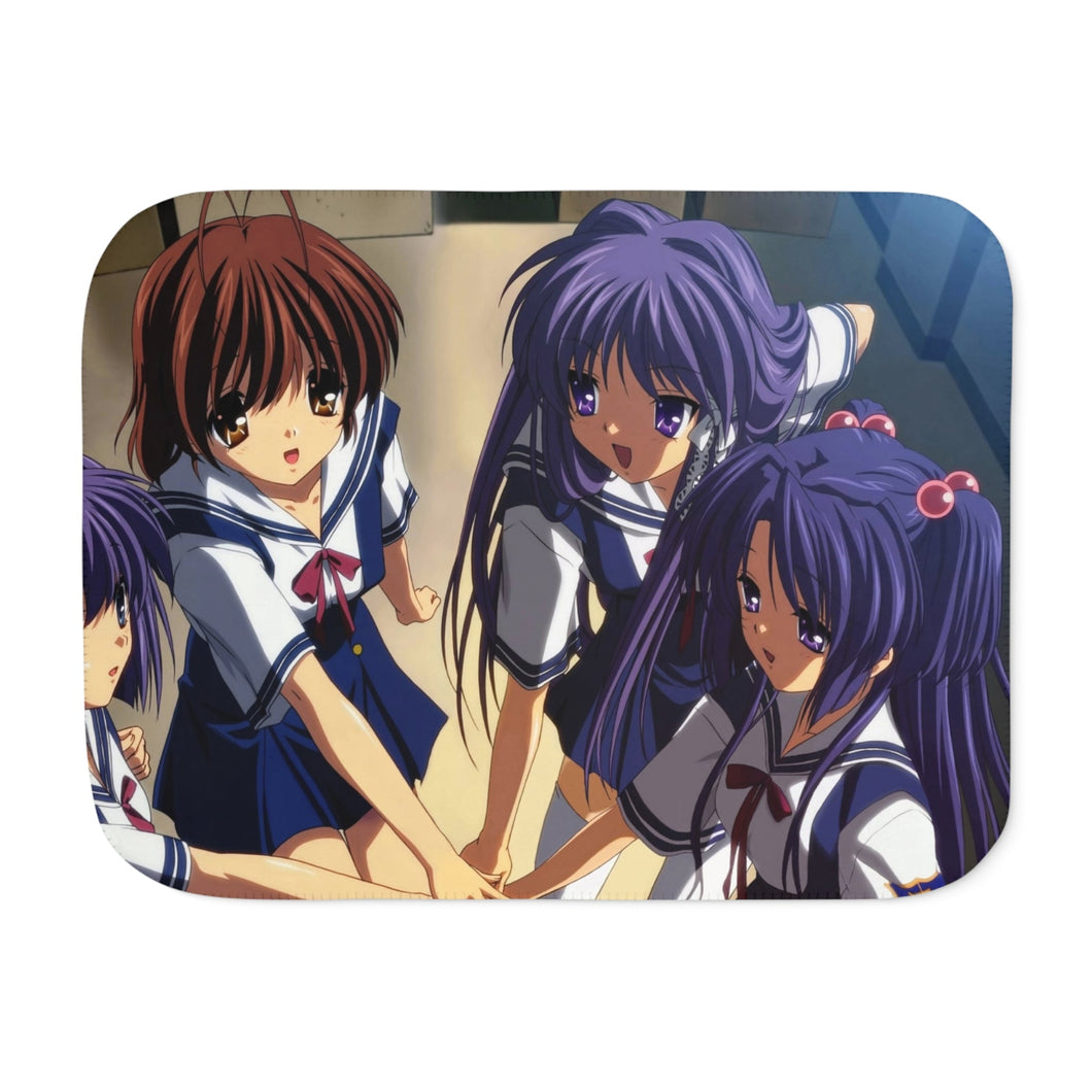 Clannad Nagisa Furukawa, Kyou Fujibayashi, Kotomi Ichinose, Ryou Fujibayashi Sherpa Blanket