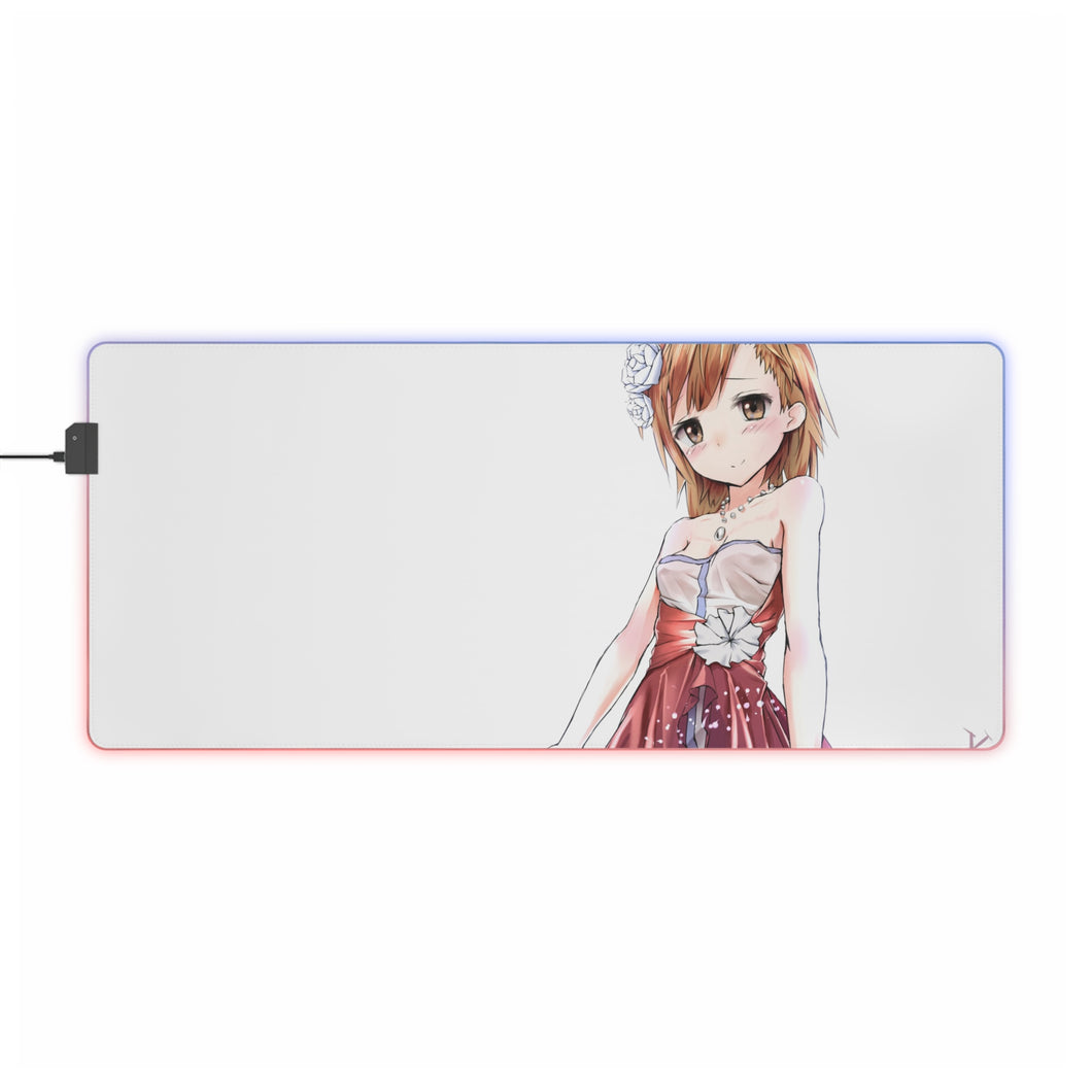 A Certain Magical Index Mikoto Misaka RGB LED Mouse Pad (Desk Mat)