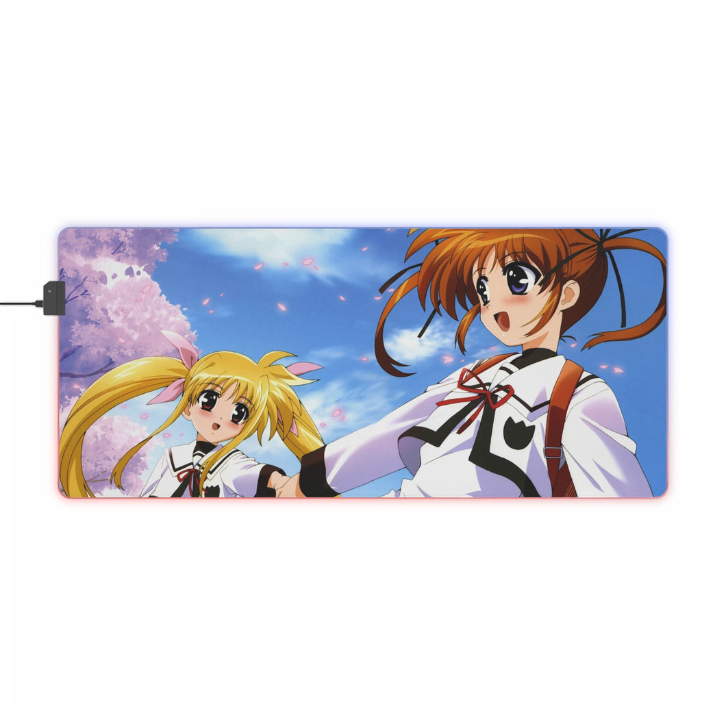 Magical Girl Lyrical Nanoha RGB LED Mouse Pad (Desk Mat)