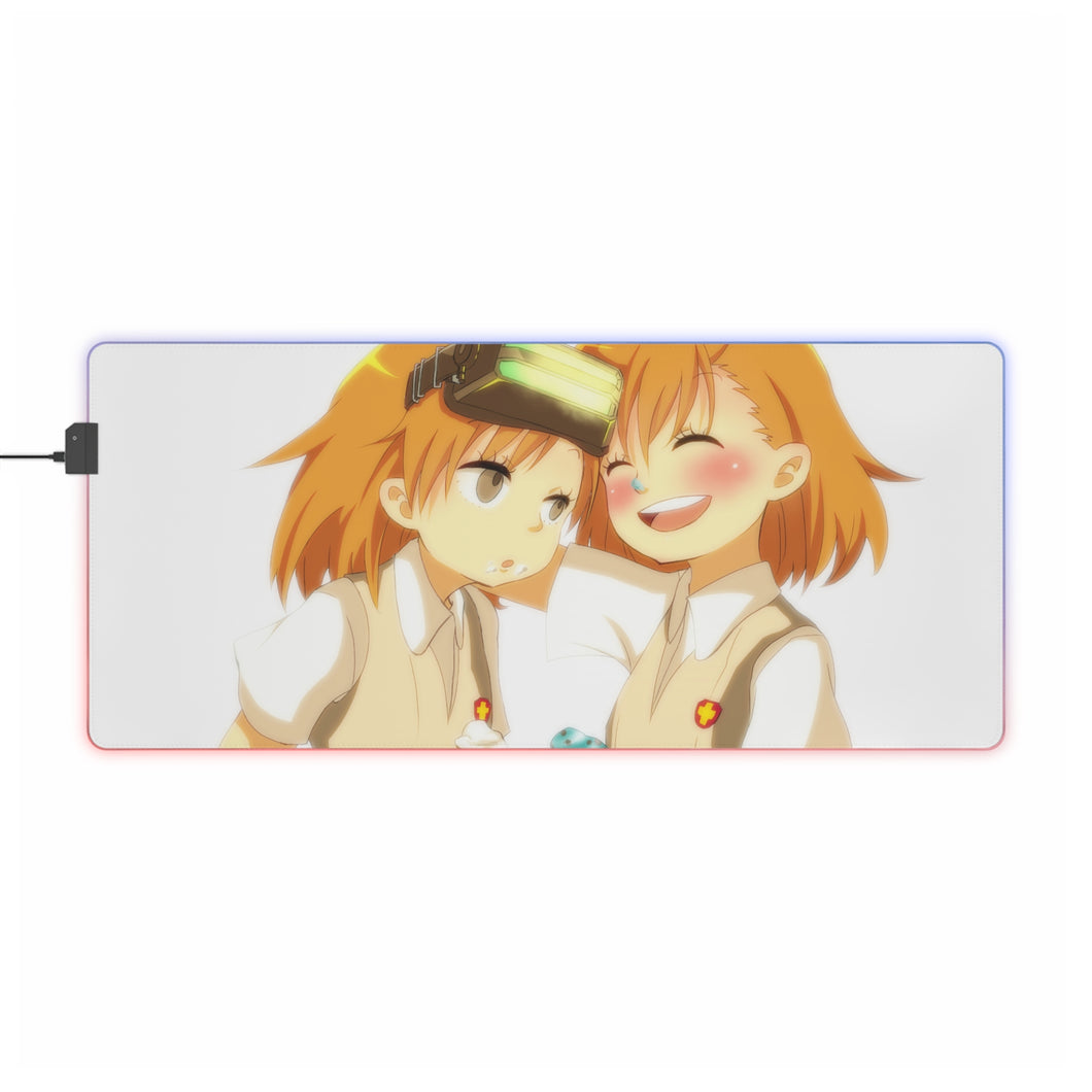 A Certain Scientific Railgun Mikoto Misaka RGB LED Mouse Pad (Desk Mat)