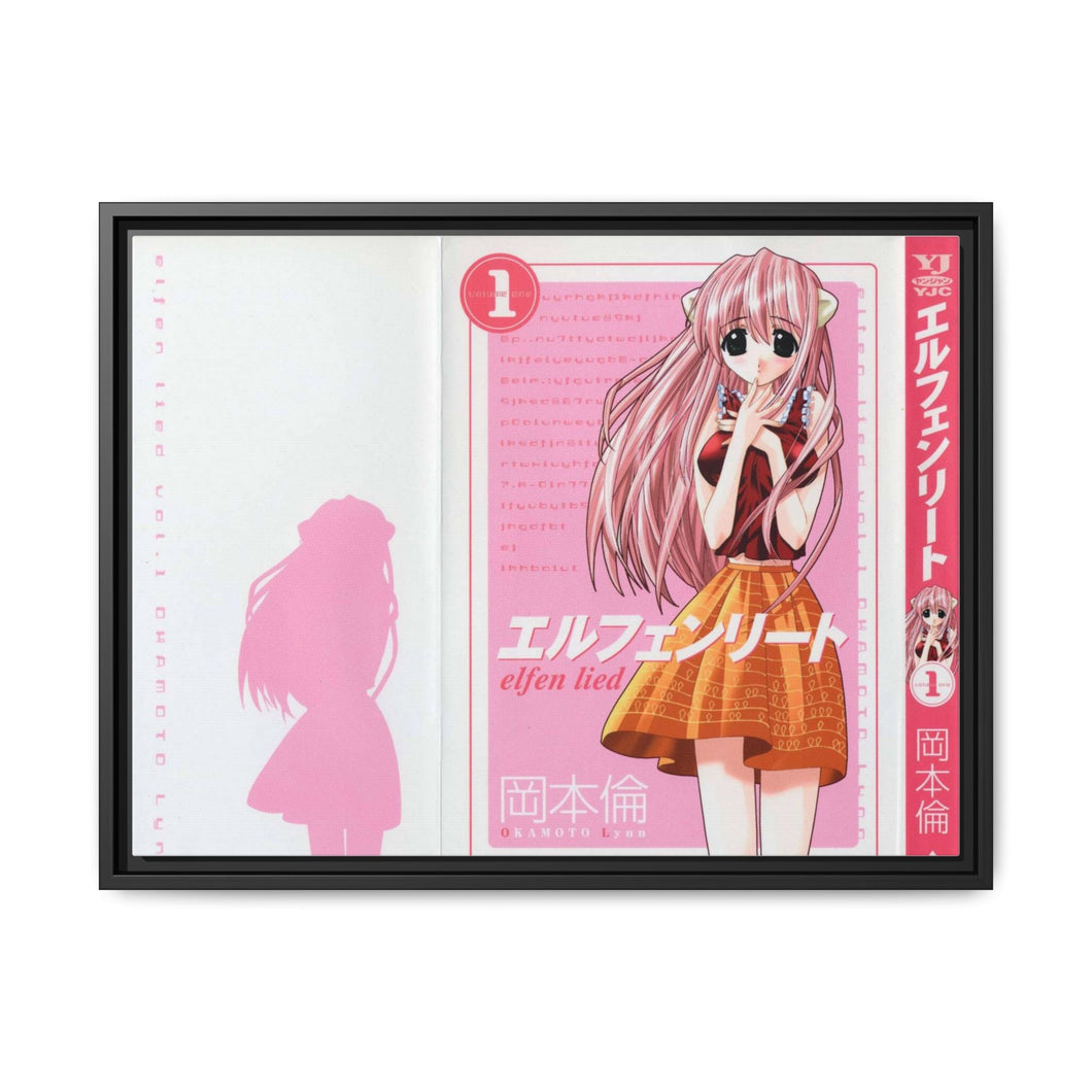 Anime Elfen Liedr Canvas Framed Art Print