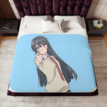 Load image into Gallery viewer, Rascal Does Not Dream Of Bunny Girl Senpai Sherpa Blanket
