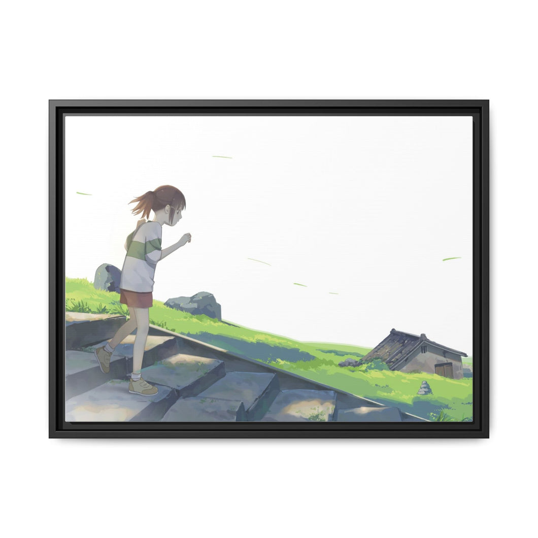 Anime Spirited Away Canvas Framed Art Print
