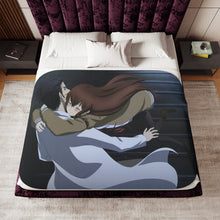 Load image into Gallery viewer, Makise Kurisu &amp; Rintaro Okabe Sherpa Blanket
