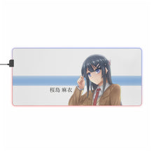Load image into Gallery viewer, Rascal Does Not Dream Of Bunny Girl Senpai RGB LED Mouse Pad (Desk Mat)
