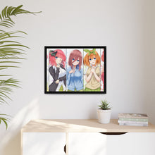 Load image into Gallery viewer, The Quintessential Quintuplets Miku Nakano, Itsuki Nakano, Nino Nakano, Yotsuba Nakano, Ichika Nakano Canvas Framed Art Print

