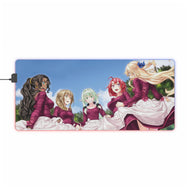 Goblin Slayer Cow Girl, Goblin Slayer, Guild Girl, High Elf Archer, Priestess RGB LED Mouse Pad (Desk Mat)