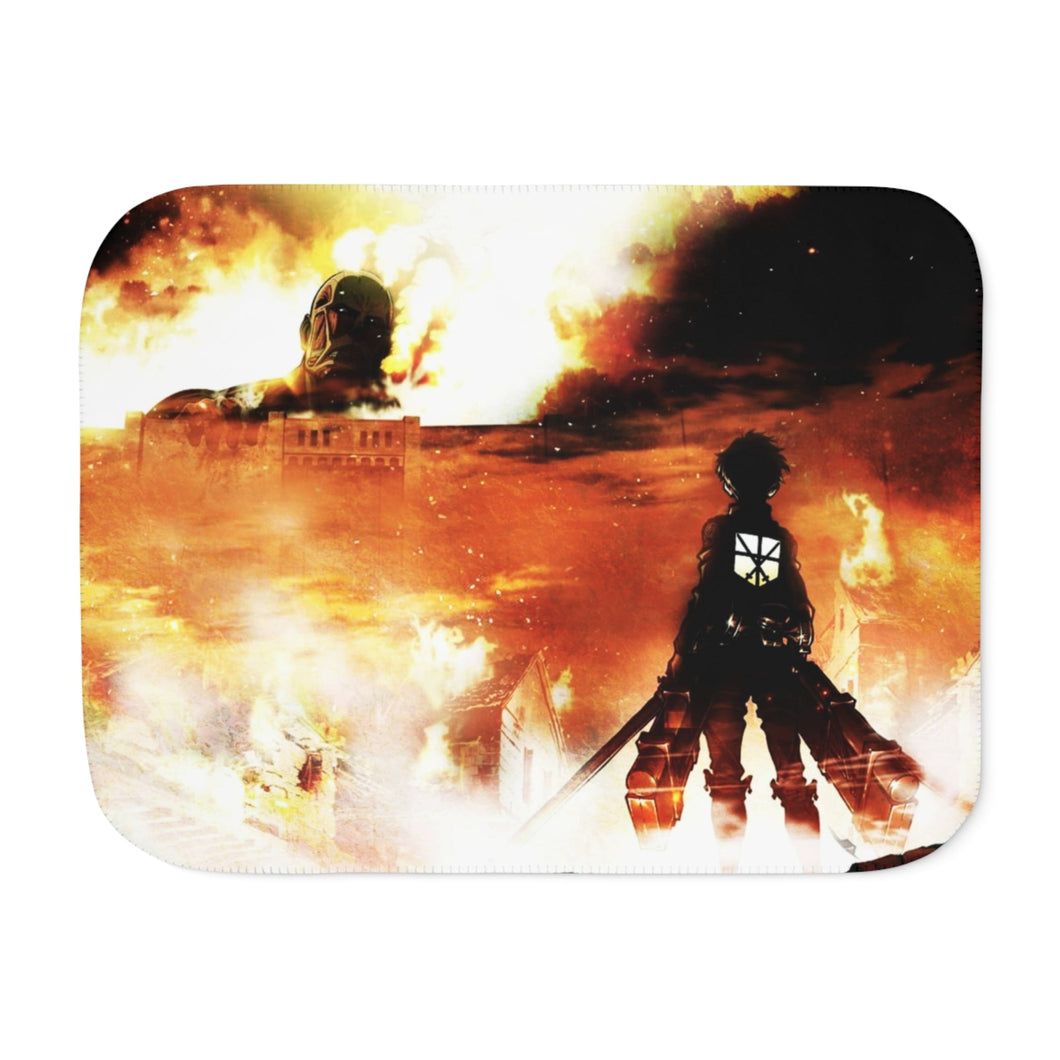 Anime Attack On Titan Sherpa Blanket