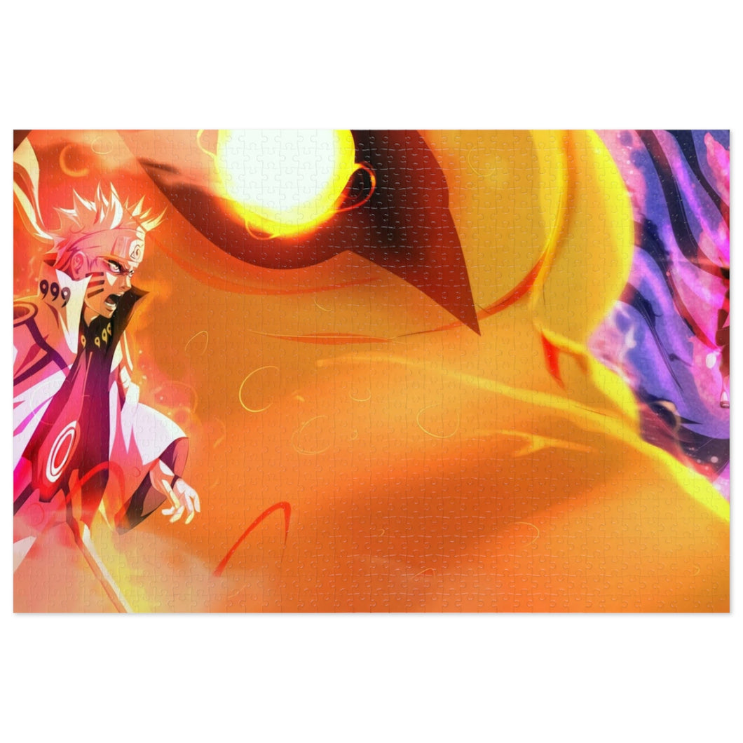 Sasuke (susanoo) and Naruto (sage tailed beast mode) Jigsaw Puzzle