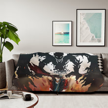 Load image into Gallery viewer, Black Clover Asta Sherpa Blanket
