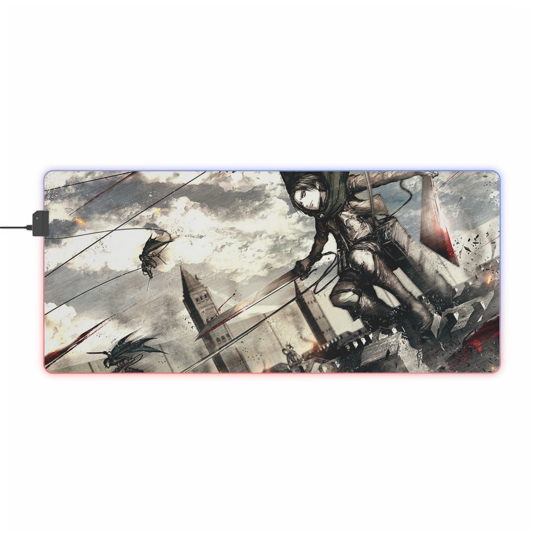 Levi Ackerman RGB LED Mouse Pad (Desk Mat)