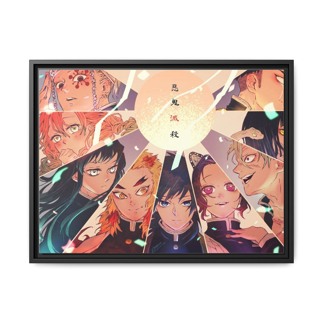 Anime Demon Slayer: Kimetsu no Yaiba Canvas Framed Art Print