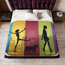 Load image into Gallery viewer, Anime Cowboy Bebop Sherpa Blanket
