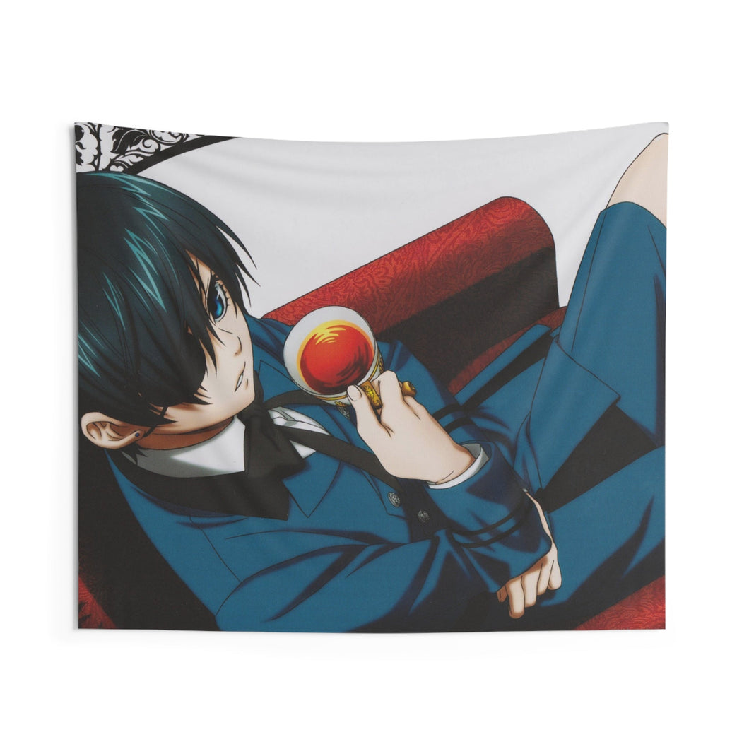 Black Butler Indoor Wall Tapestry