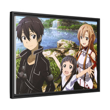 Load image into Gallery viewer, Sword Art Online Asuna Yuuki, Yui Canvas Framed Art Print
