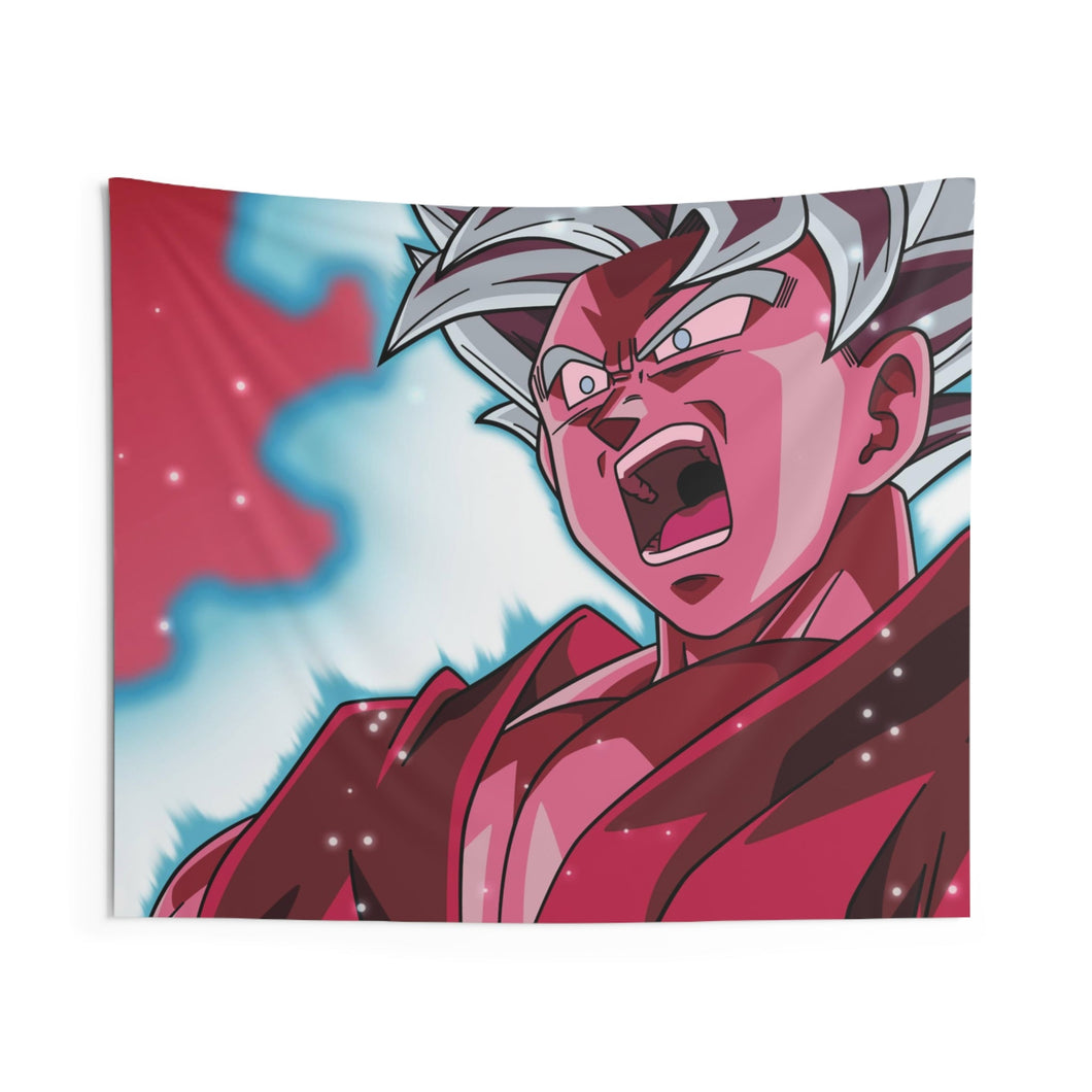 Goku SSGSS Kaioken Indoor Wall Tapestry
