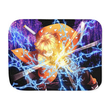 Load image into Gallery viewer, Zenitsu Agatsuma Sherpa Blanket
