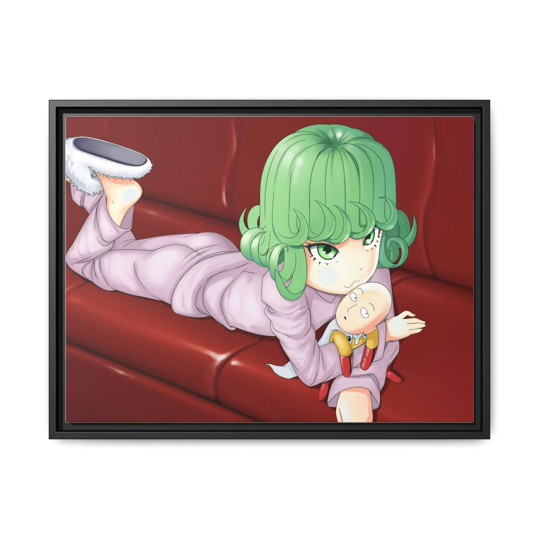 Tatsumaki (and Saitama) Canvas Framed Art Print