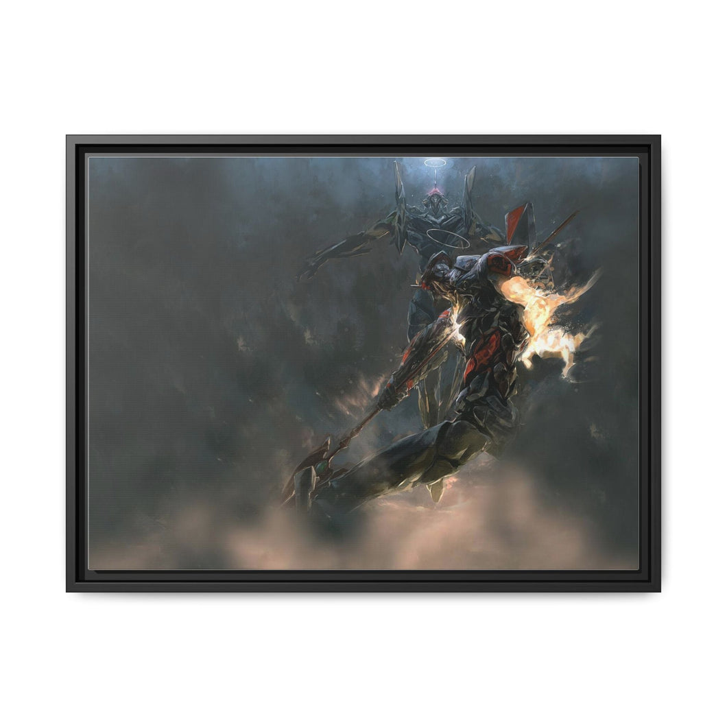Anime Neon Genesis Evangelion Canvas Framed Art Print