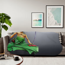 Load image into Gallery viewer, Roronoa Zoro Sherpa Blanket
