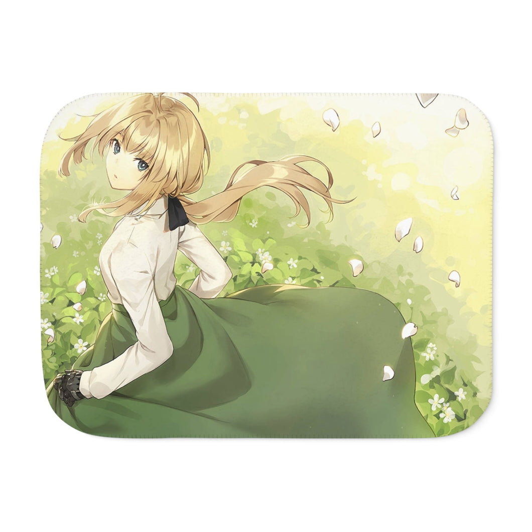 Violet Evergarden Sherpa Blanket
