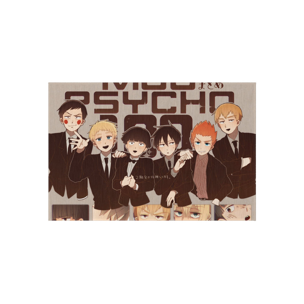 Mob Psycho 100 Arataka Reigen, Ekubo, Ritsu Kageyama, Teruki Hanazawa Rug